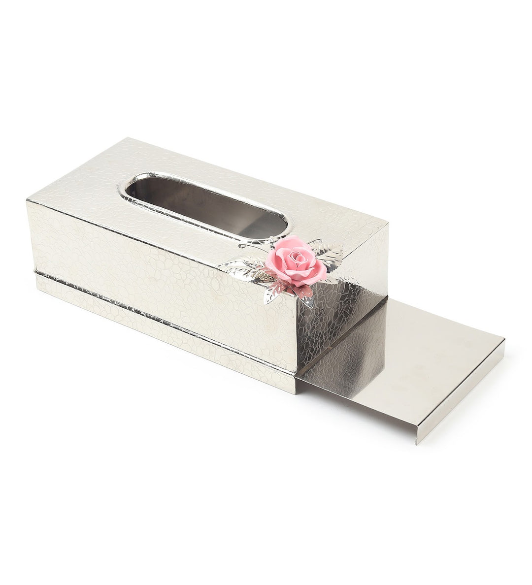 Petal Eclat Stainless Steel Tissue Box Holder Pink view 6