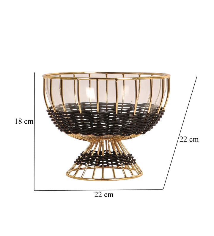 Expobazaar Elowen Bloom Medium Bowl Gold