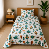 Kids Bright Animal Print Bedsheet