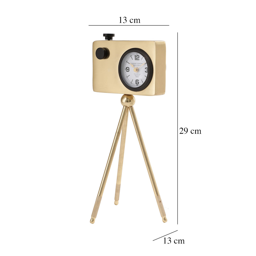 Expobazaar Cameratic Clock in Gold