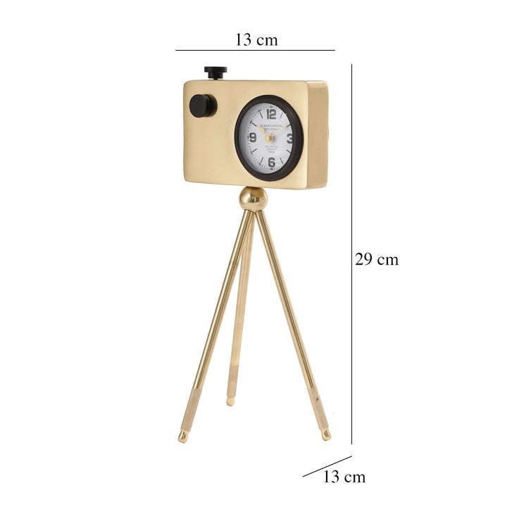 Expobazaar Cameratic Clock in Gold