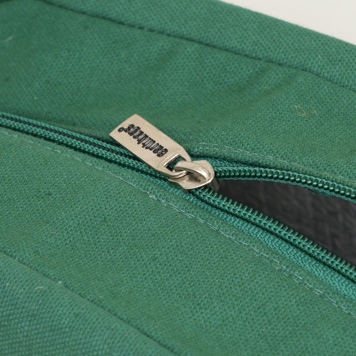 Thermal Insulated Canvas Lunch Bag, Sea Green, View 3