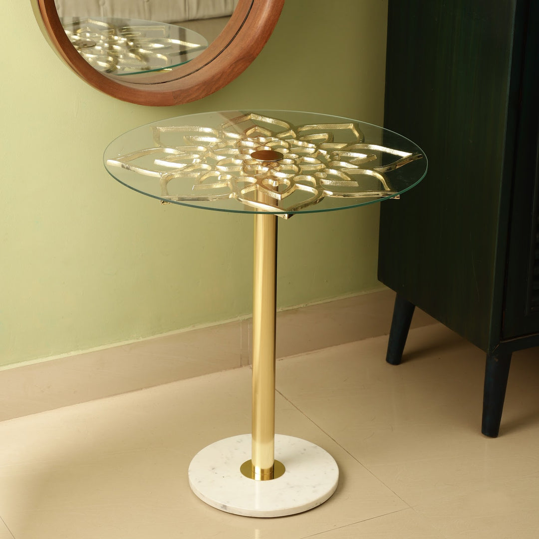 Expobazaar Eden's Flower - Gold Side Table