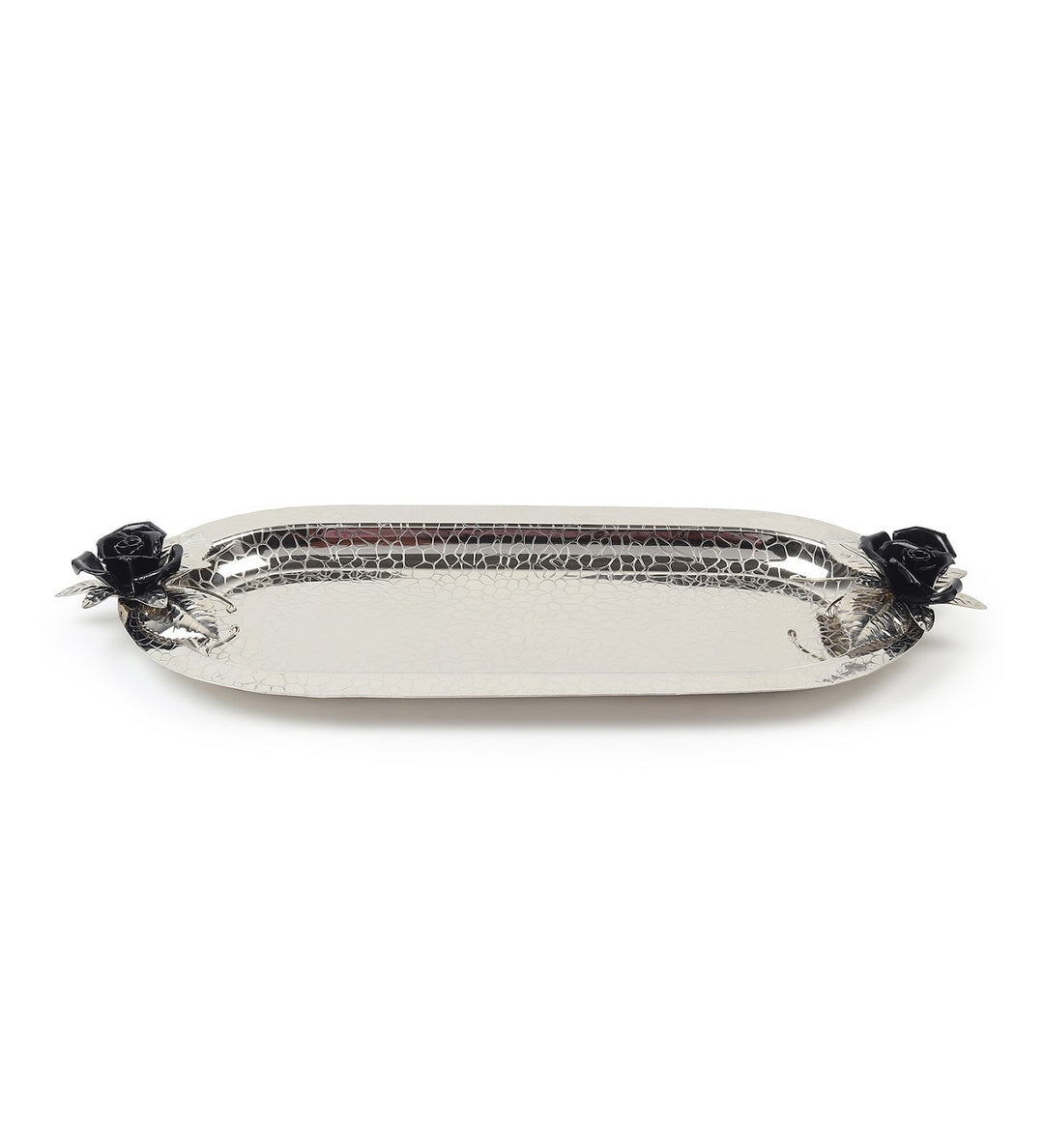 Petal Eclat Oval Stainless Steel Serving Tray Black view 4