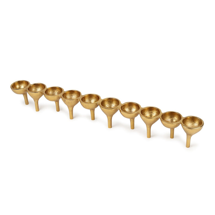 Expobazaar Rivera Candle & T-Light holder Large Gold