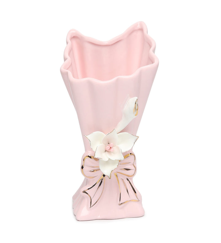 Isolde Fleur Floral Porcelain Vase Pink Small view 5