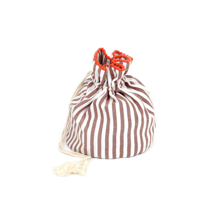 Quilted Travel Bag with Potli Pouch, Peach, view 5