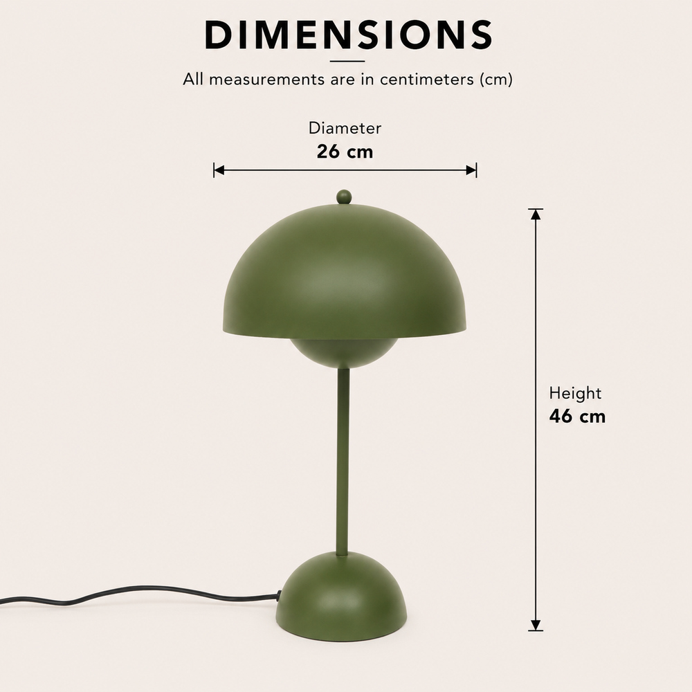 Metal Table Lamp for Living Room & Bedroom view 1