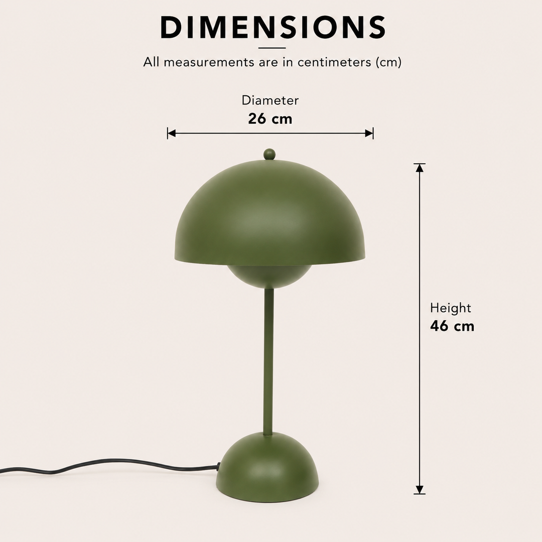 Metal Table Lamp for Living Room & Bedroom view 1