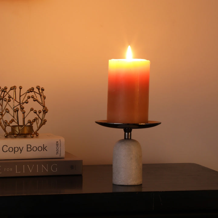 Expobazaar Marble Pri Pillar Candle mini stand