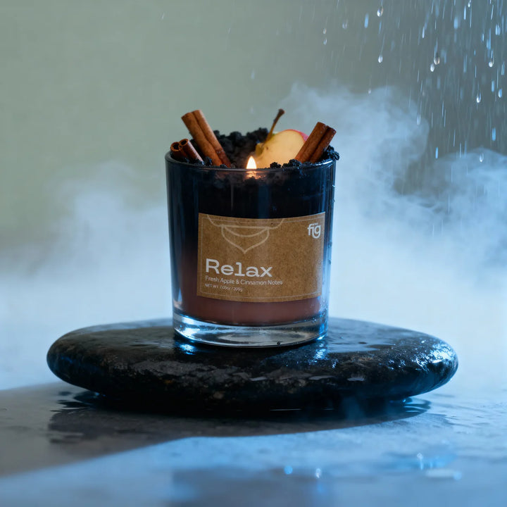 Expobazaar Relax Apple & Cinnamon Vegan Wax Scented Candle