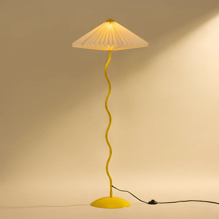 Expobazaar Wavy Floor Lamp Butter Yellow