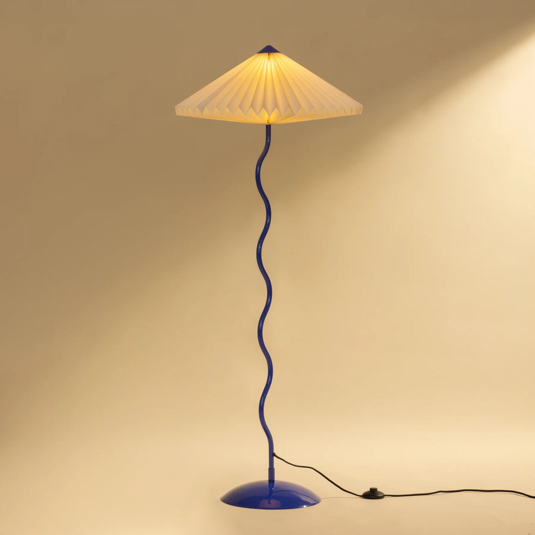 Expobazaar Wavy Floor Lamp Cobalt Blue