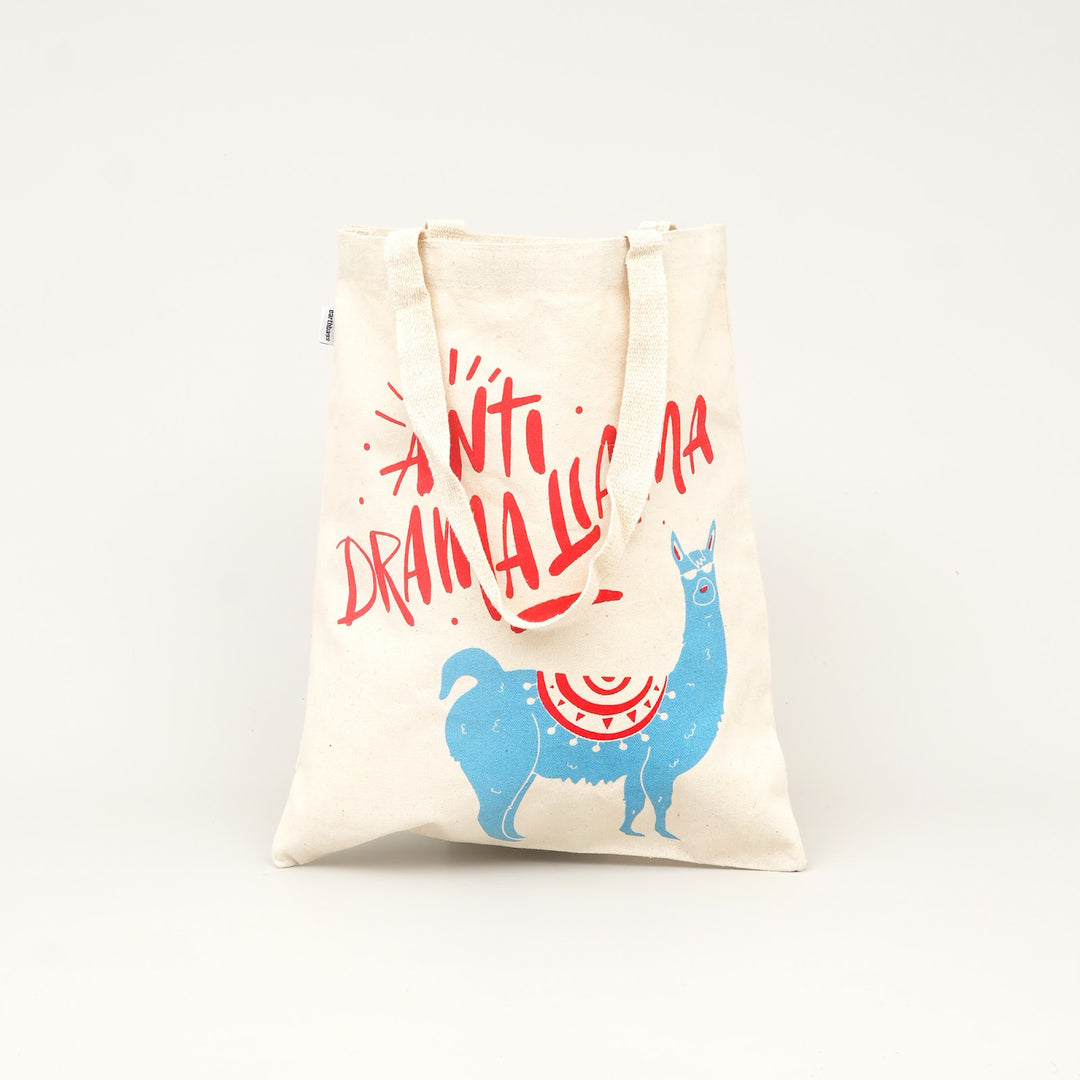 Llama Print Canvas Tote Bag, View 3
