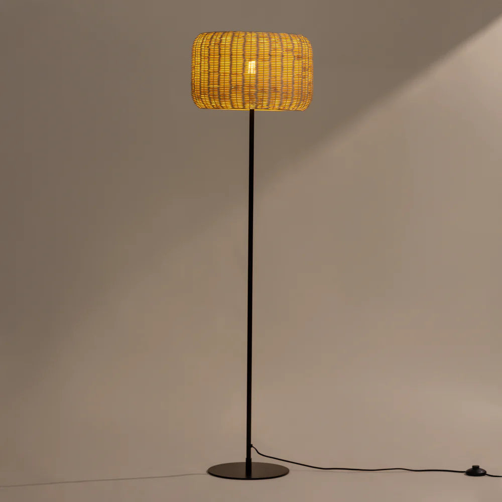 Expobazaar Bird's Nest Rattan Floor Lamp