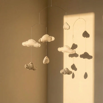 Expobazaar Felt Ornaments Hanging Mobile (Cloud)