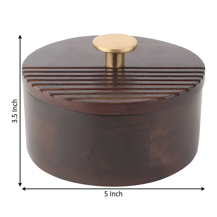 Artisan’s Stripes Trinket Haven | Handcrafted Striped Keepsake Box