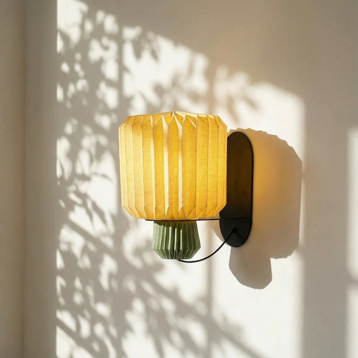 Expobazaar Lumi Fold Sconce Linen Wall Lamp