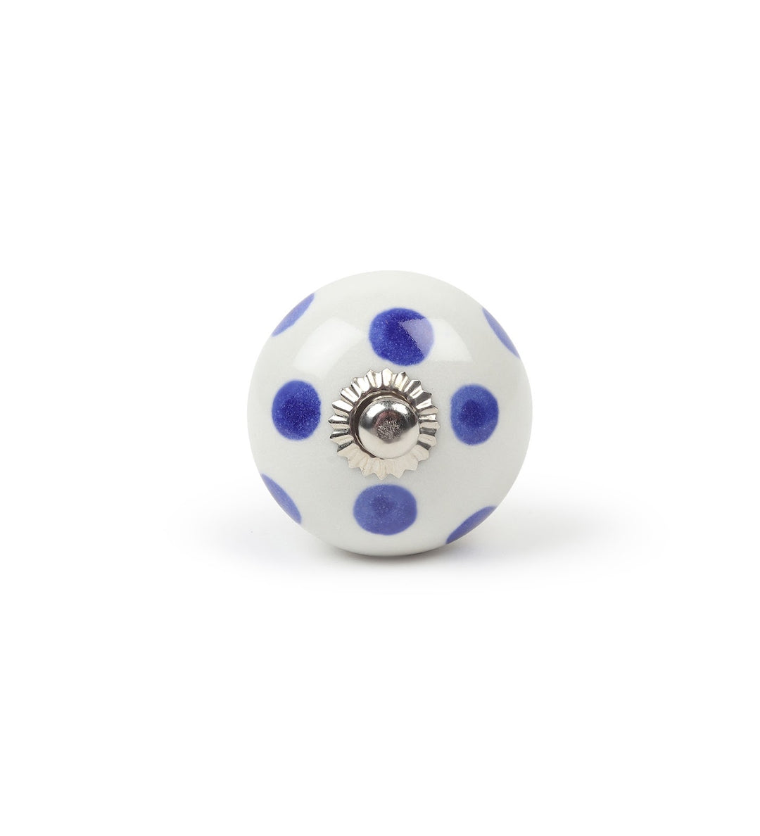 Blue Belle Hand Painted Ceramic Drawer Knobs Set of 6 view 4