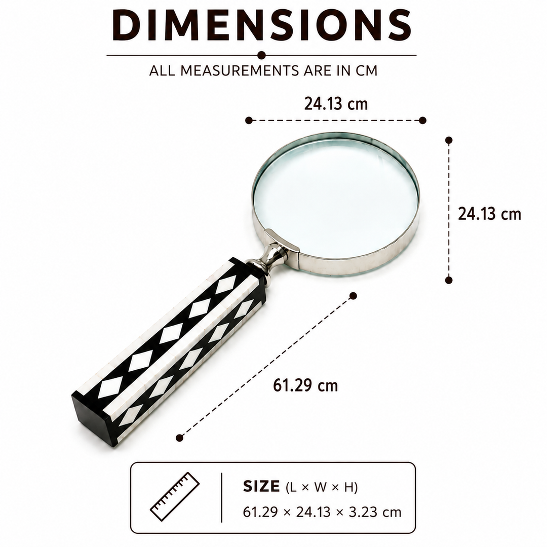 Rwanda Round Handheld Table Magnifier