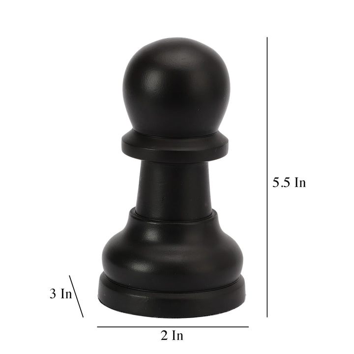 Expobazaar Chess Pawn Black Showpiece