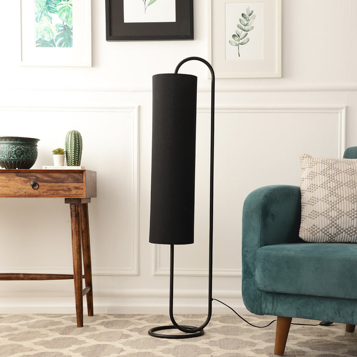 Expobazaar Graceful Curve Black Floor Lamp