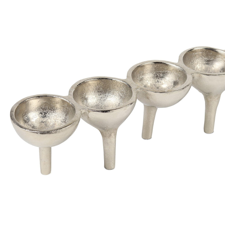 Expobazaar Rivera Candle & T-Light holder medium Silver
