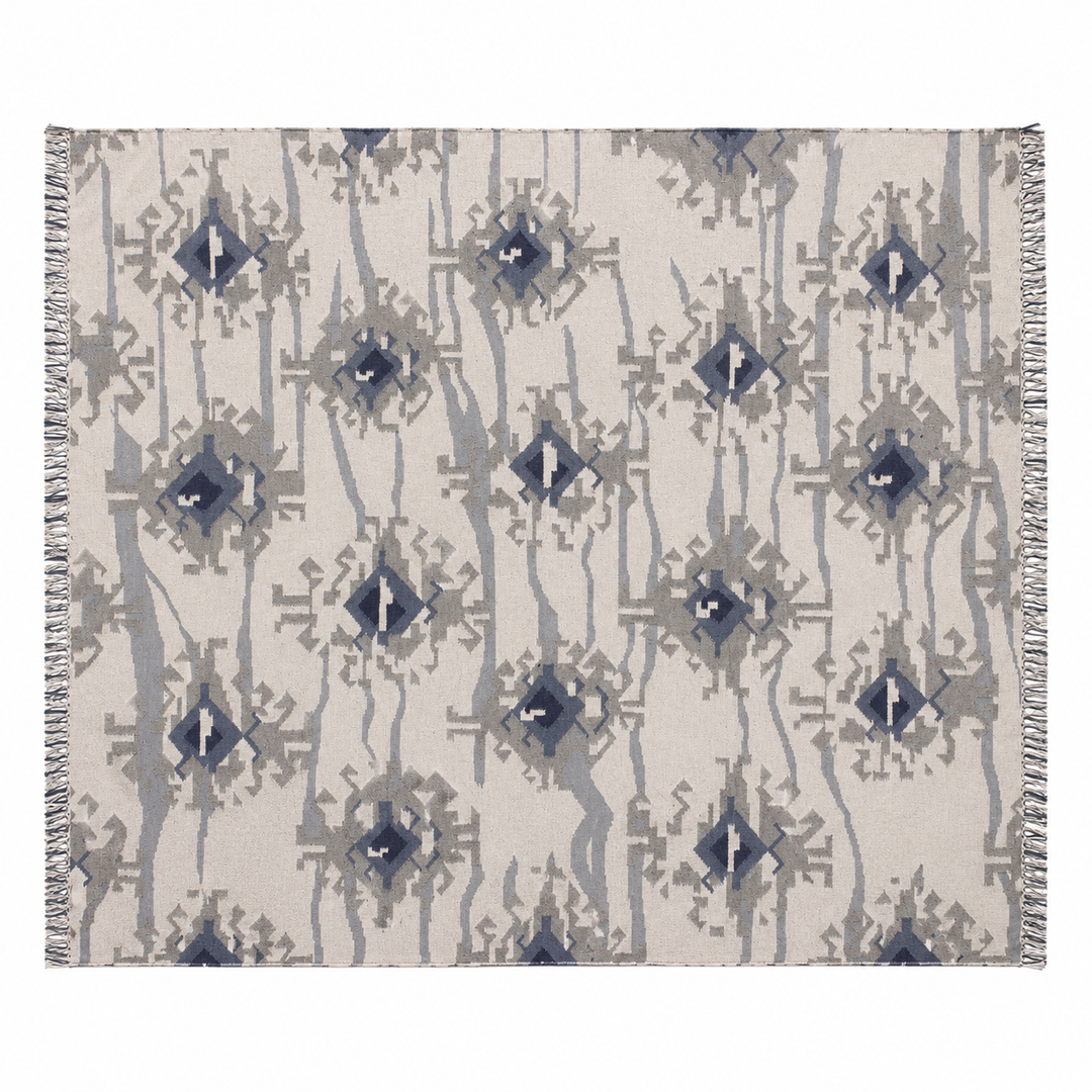 Expobazaar handwoven wool patch kilim rug VCD-10052