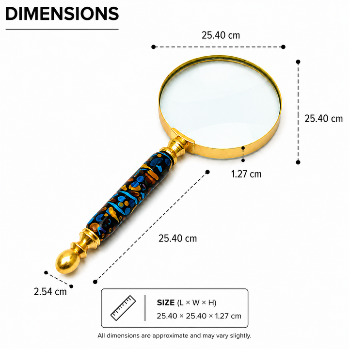 Dillon Round Handheld Table Magnifier