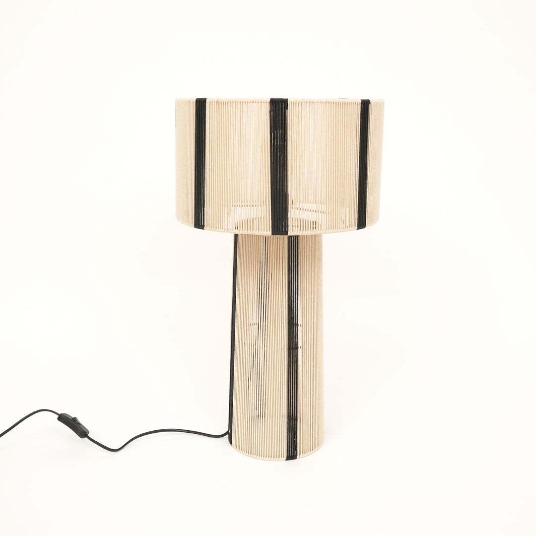 Rope & Iron Table Lamp for Living Room & Bedroom view 2