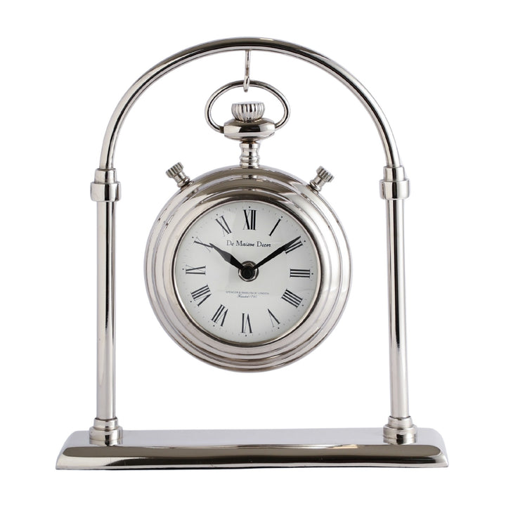 Expobazaar Archway Timepiece Silver Table Clock