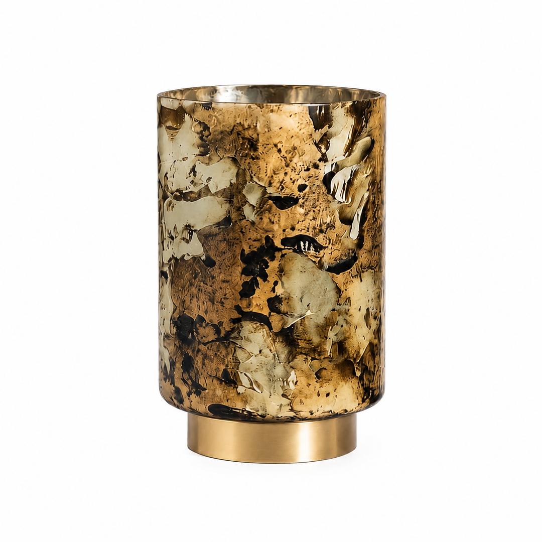 Glass Candle Holder, Multicolour