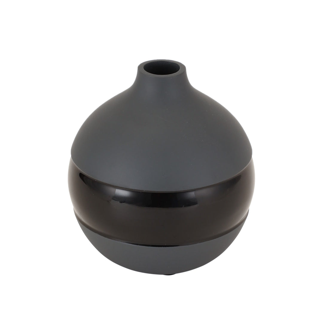 Expobazaar Klova Graphite Vase With Black Enamel