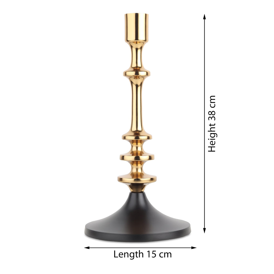 Expobazaar Aristea Gold Candle Holder  Small