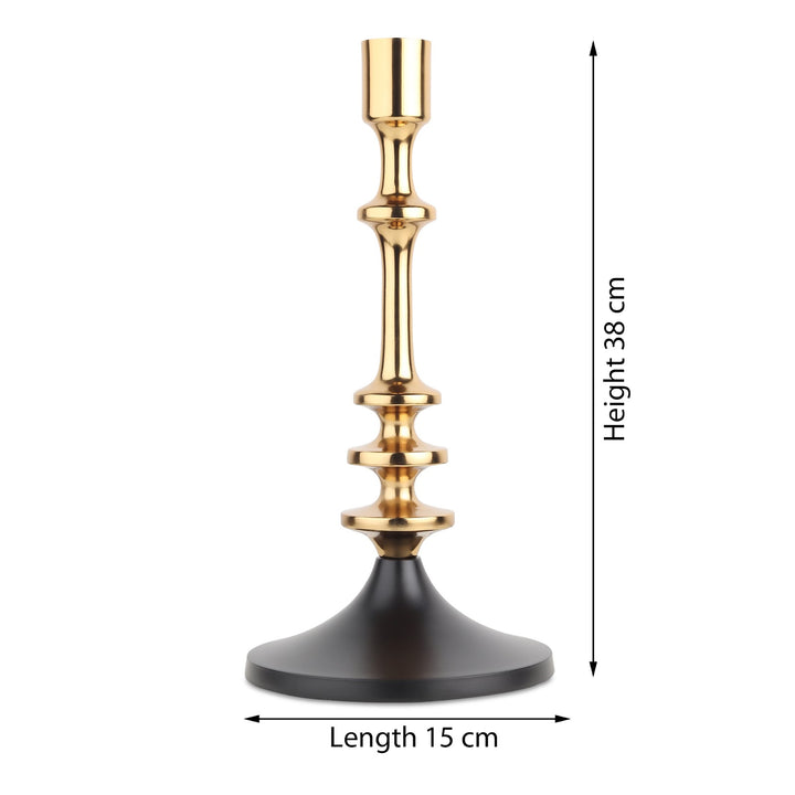 Expobazaar Aristea Gold Candle Holder  Small