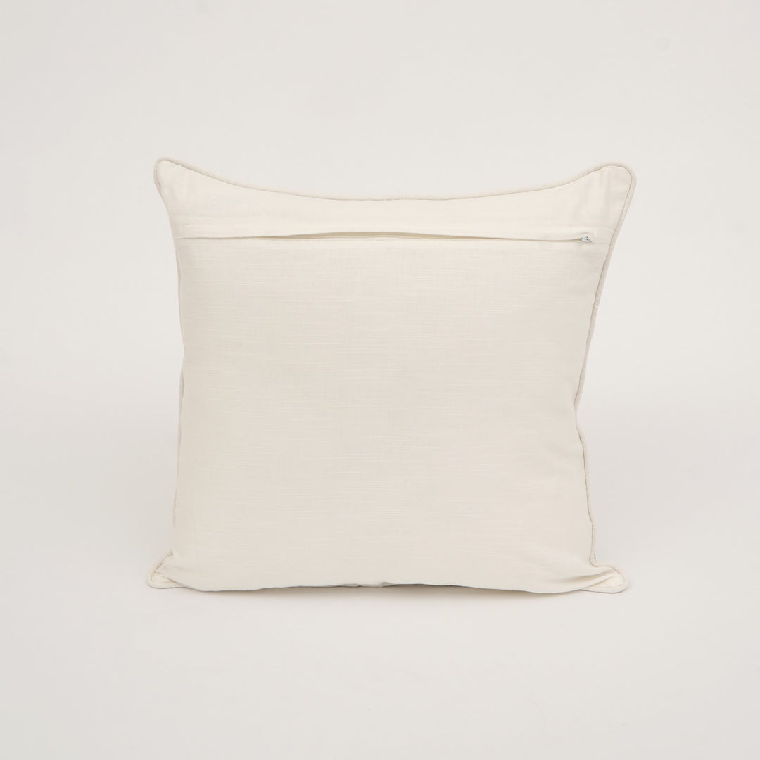 Silver Foil Print Cotton Slub Cushion Cover, View 5