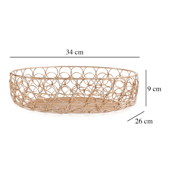 Expobazaar Meza Basket small size in copper
