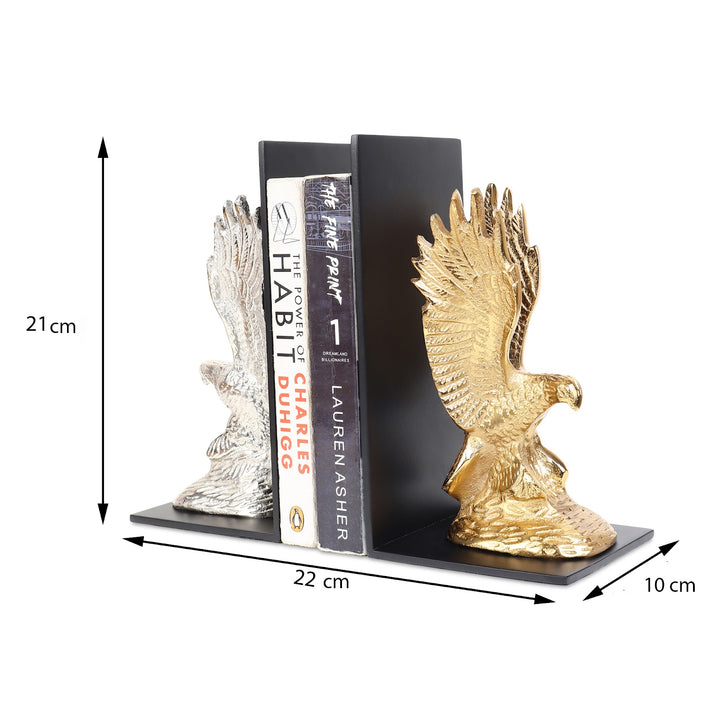 Expobazaar The Helion Pair Bookend Gold & Silver