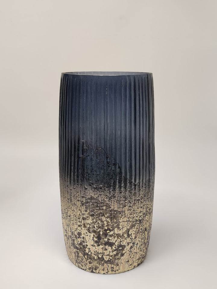 Expobazaar Blue Luster Antique Aluminium Vase