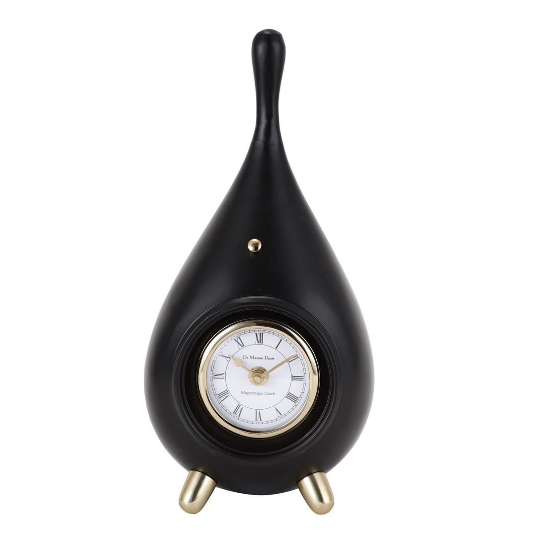 Expobazaar Time Drop In Black Gold Clock