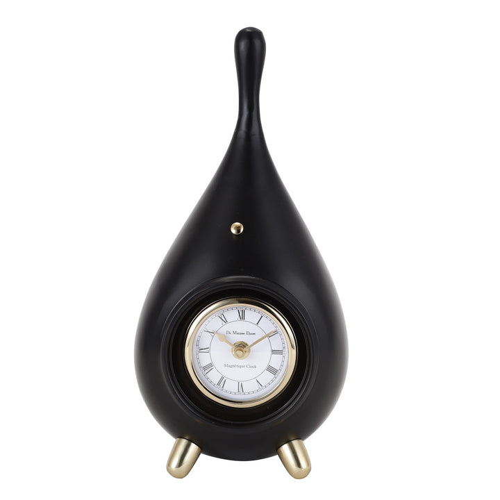 Expobazaar Time Drop In Black Gold Clock