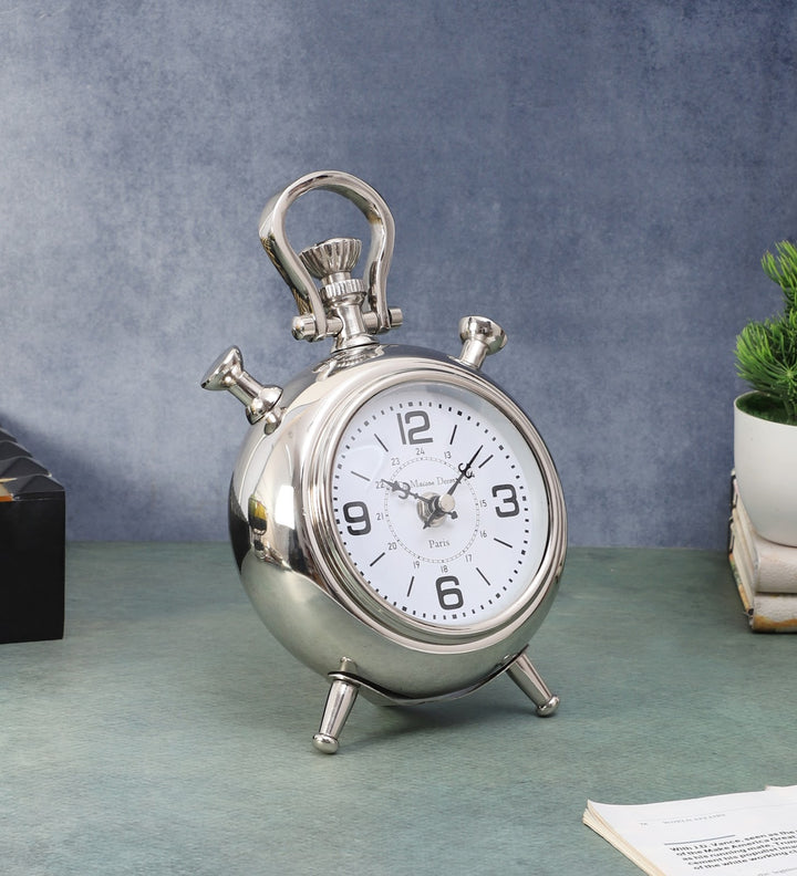 Expobazaar The Belvedere Table Clock Silver