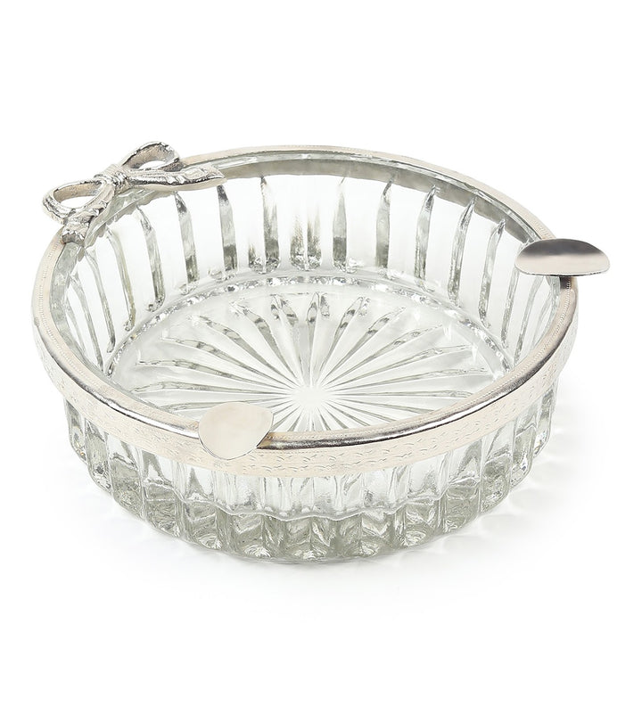 Valen's Bow Decorative Glass Ashtray for Home and Lounge view 4