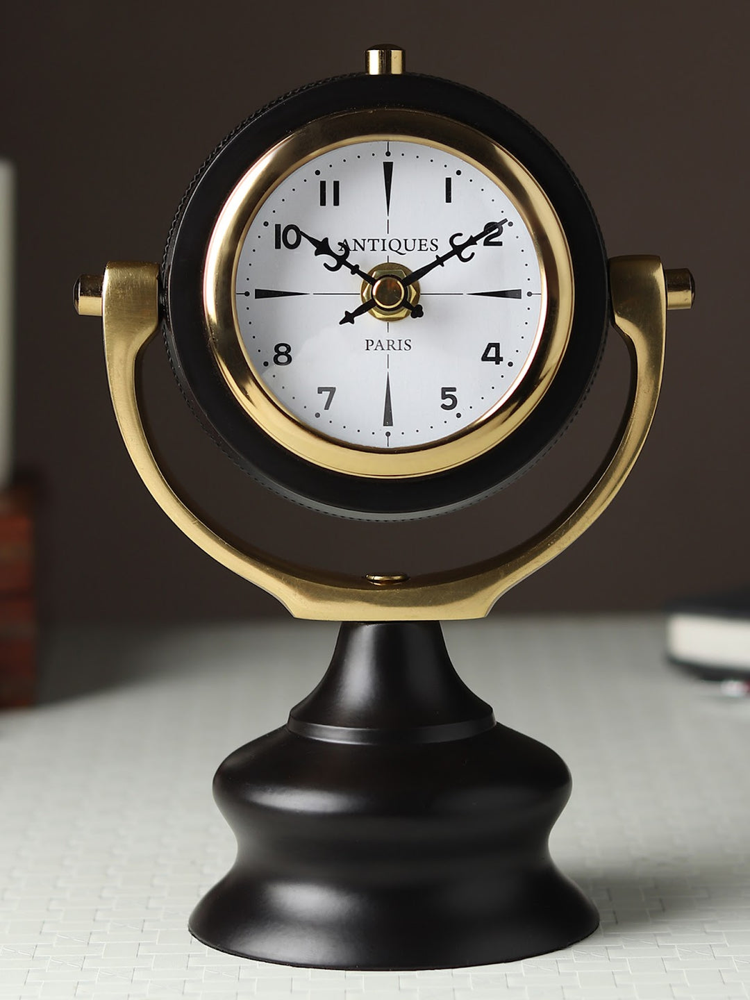 Expobazaar Marinus Table Clock Gold