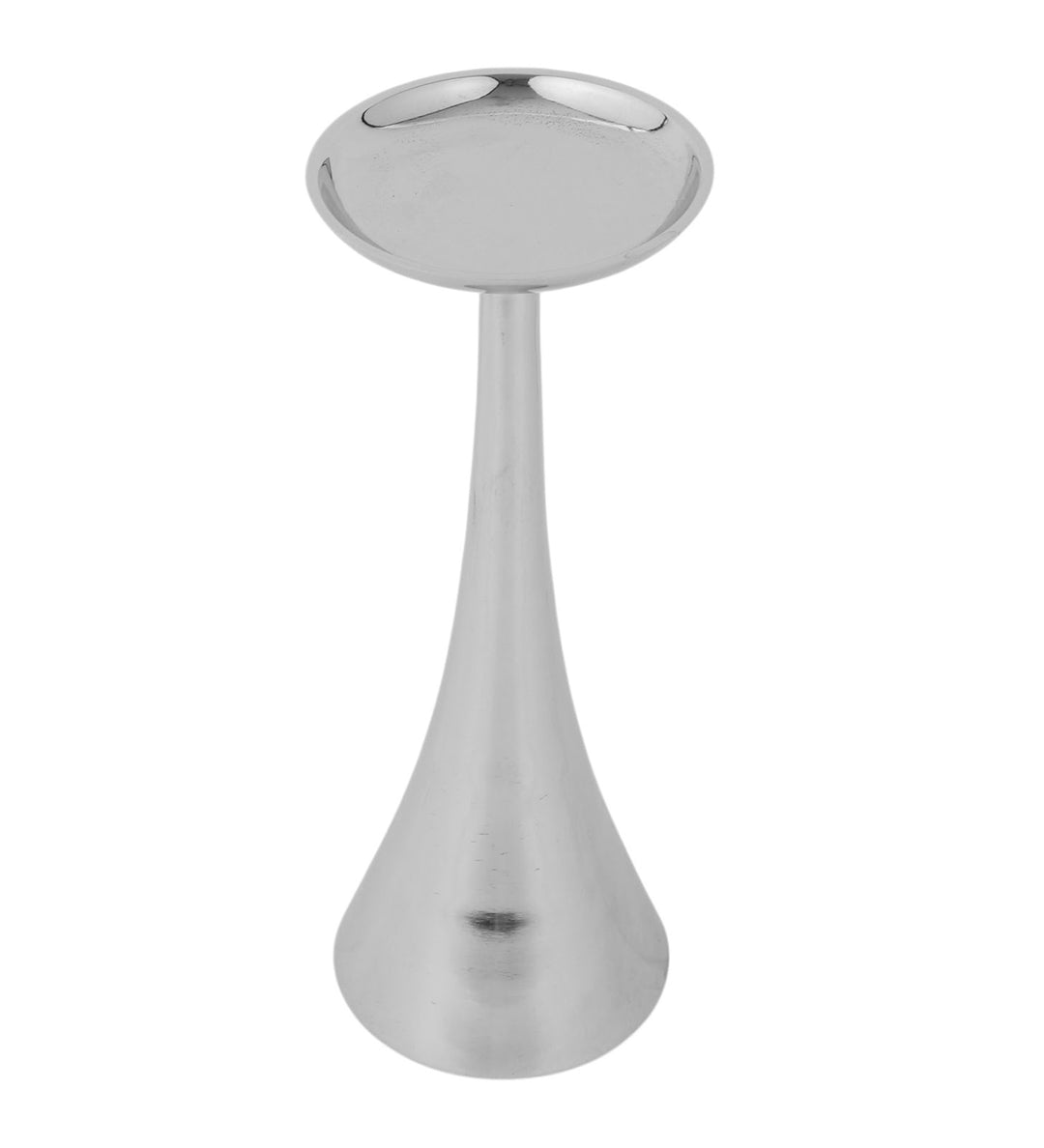 Expobazaar Aureus Tall Silver Pillar Candle Stand