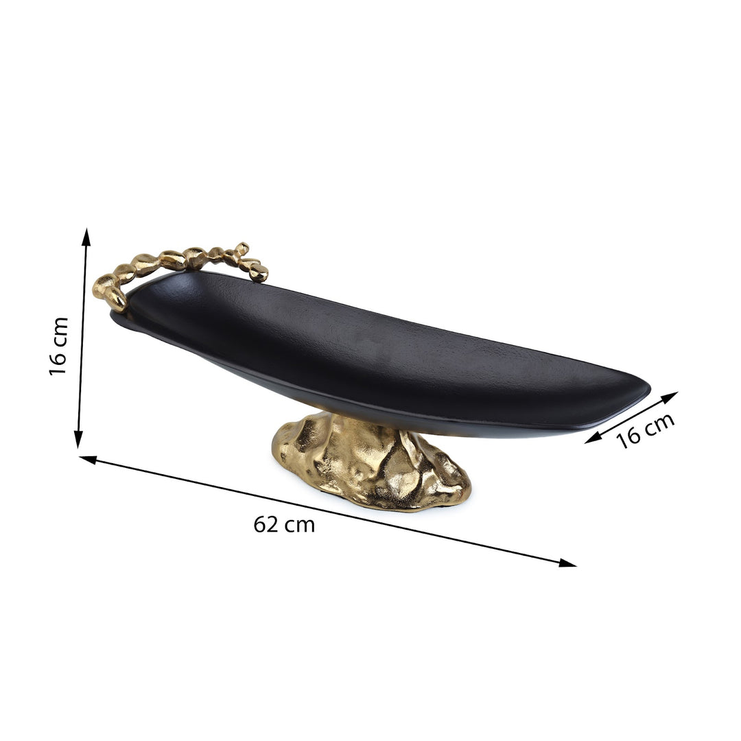 Expobazaar Stones Orivia Gold Platter Large