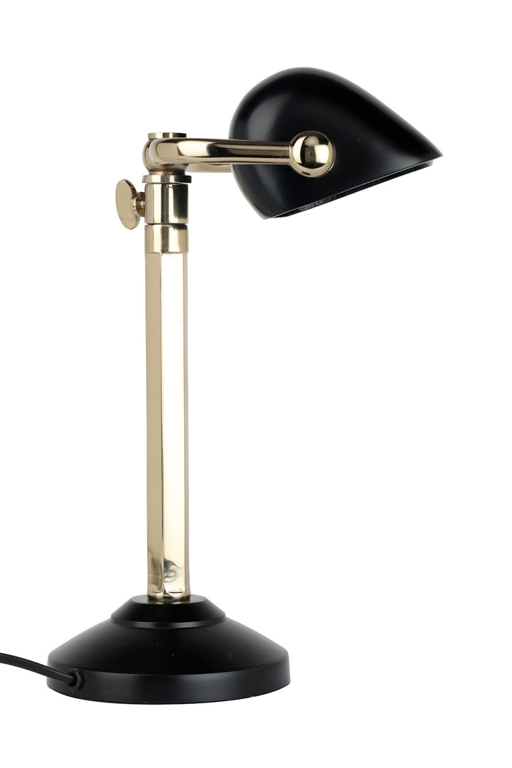Expobazaar Handcrafted Black Banker's Adjustable Lamp