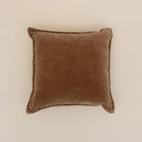 Camel Velvet Blanket Stitch Cushion
