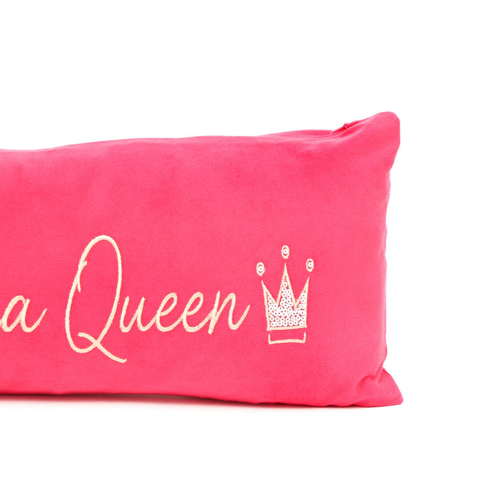 Drama Queen Velvet Lumbar Cushion, view 2