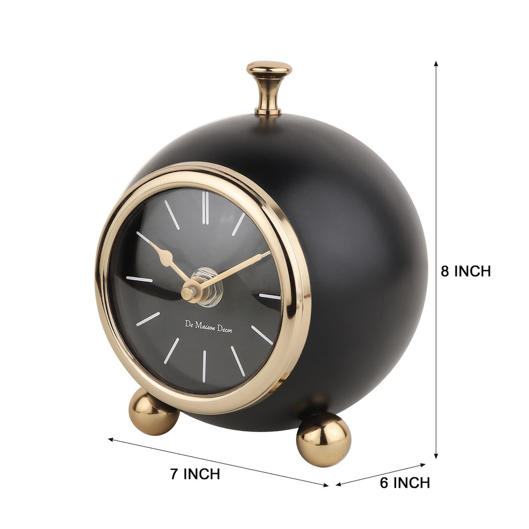 Expobazaar Sphere TimeKeeper table clock in Black